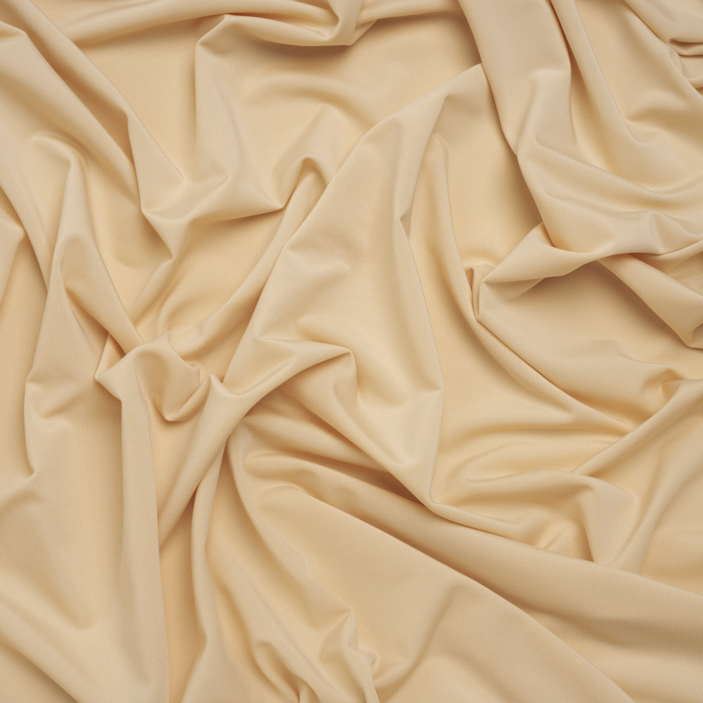 Stretch Polyester Jersey - Buff - Famous Australian Designer Deadstock Stretch Polyester Jersey - Buff - Famous Australian Designer Deadstock