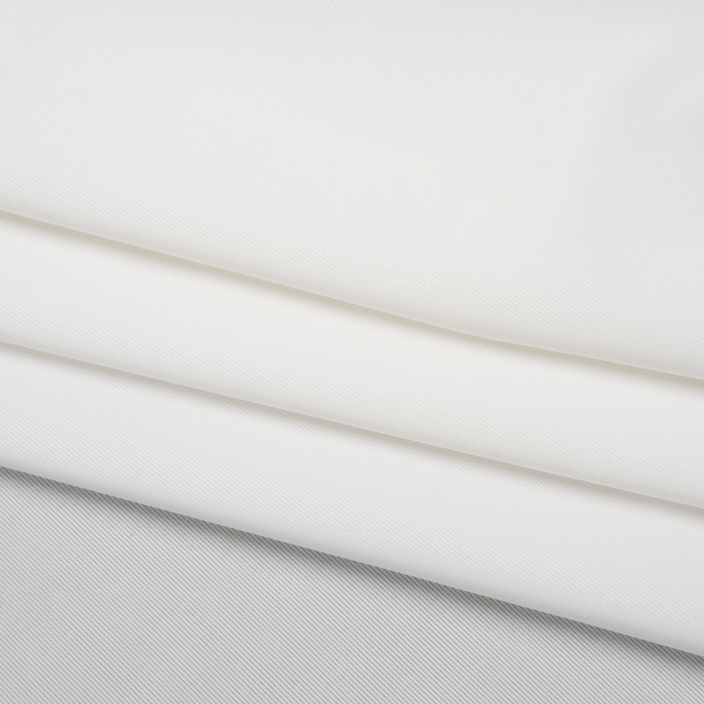 Stretch Polyester Jersey - Natural White - Famous Australian Designer Deadstock Stretch Polyester Jersey - Natural White - Famous Australian Designer Deadstock