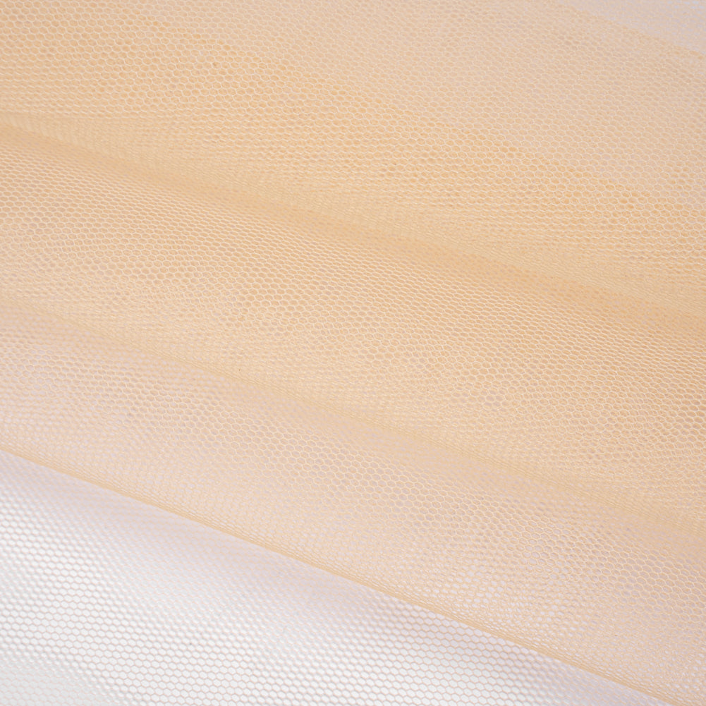 Stiff Polyester Tulle - Nude - Famous Australian Designer Deadstock Stiff Polyester Tulle - Nude - Famous Australian Designer Deadstock