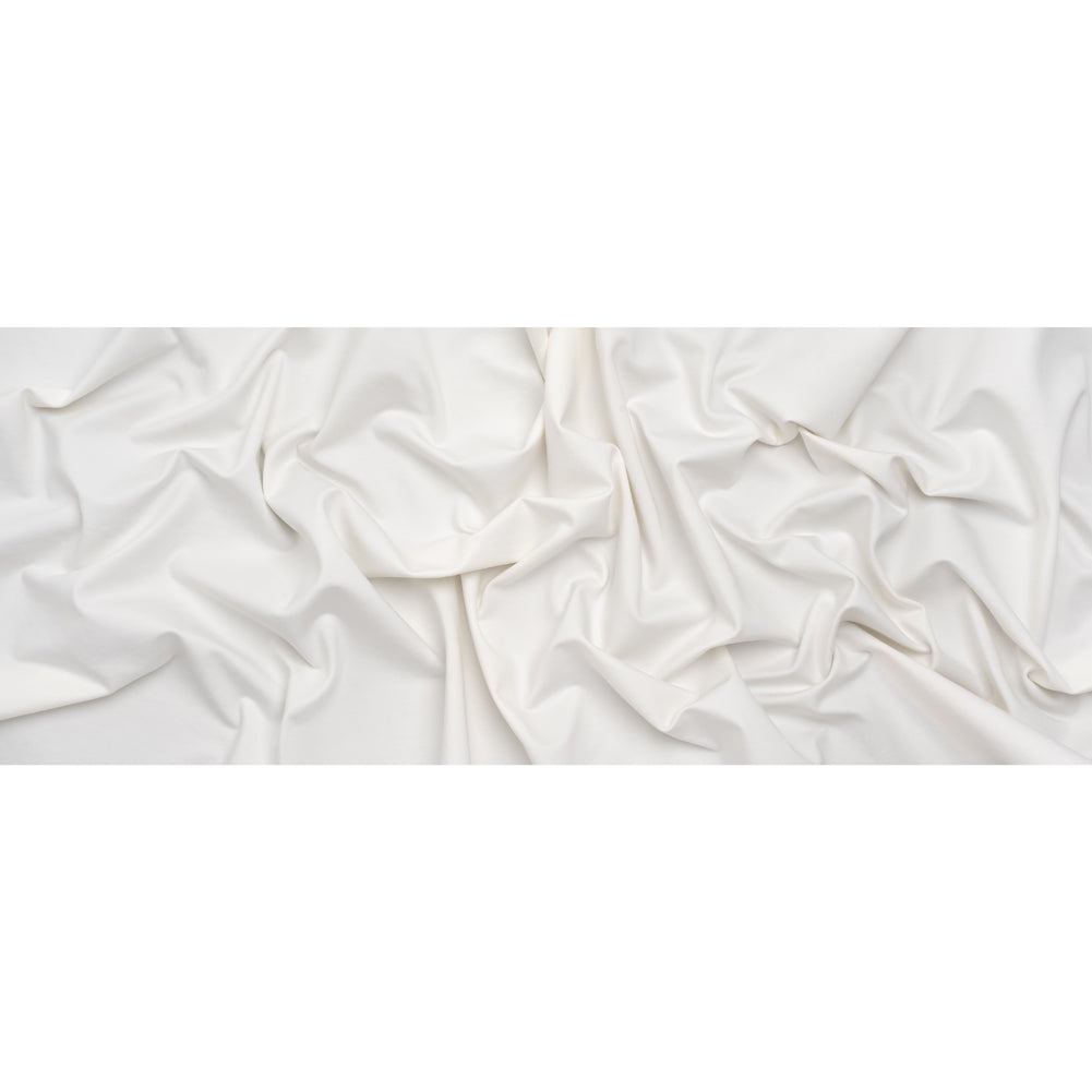 Stretch Viscose and Polyamide Ponte Knit - Off White - Famous Australian Designer Deadstock Stretch Viscose and Polyamide Ponte Knit - Off White - Famous Australian Designer Deadstock