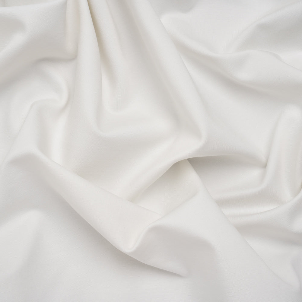 Stretch Viscose and Polyamide Ponte Knit - Off White - Famous Australian Designer Deadstock Stretch Viscose and Polyamide Ponte Knit - Off White - Famous Australian Designer Deadstock