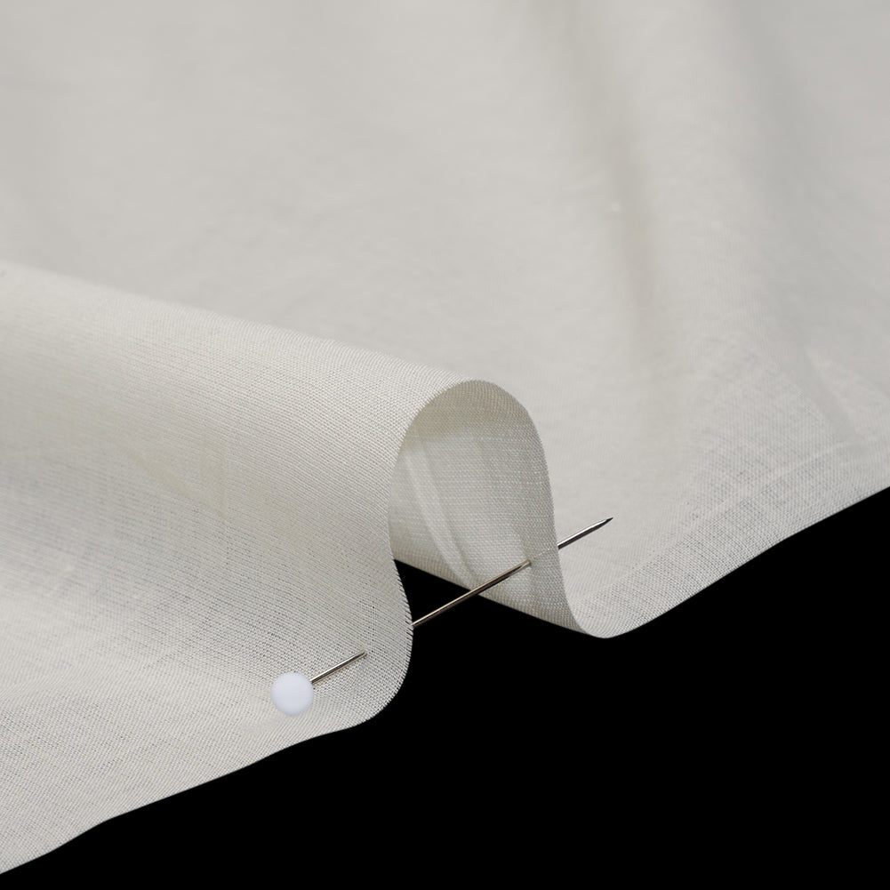 Cotton Voile Lining - Light Ivory - Famous Australian Designer Deadstock Cotton Voile Lining - Light Ivory - Famous Australian Designer Deadstock