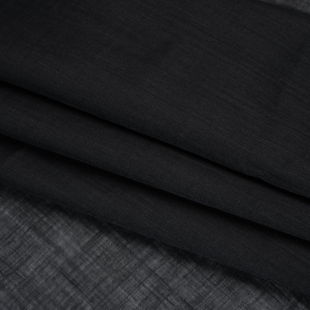 Lightweight Ramie Woven - Off Black - Famous Australian Designer Deadstock Lightweight Ramie Woven - Off Black - Famous Australian Designer Deadstock