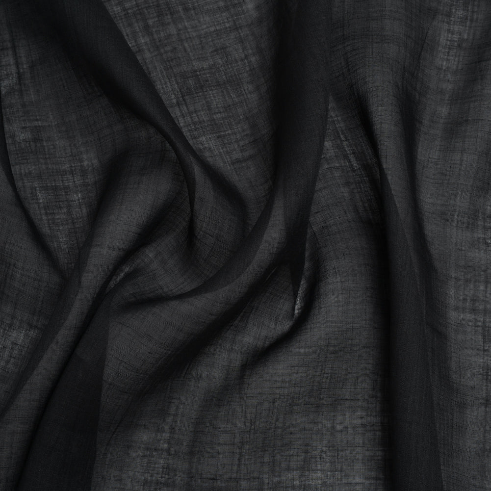 Lightweight Ramie Woven - Off Black - Famous Australian Designer Deadstock Lightweight Ramie Woven - Off Black - Famous Australian Designer Deadstock