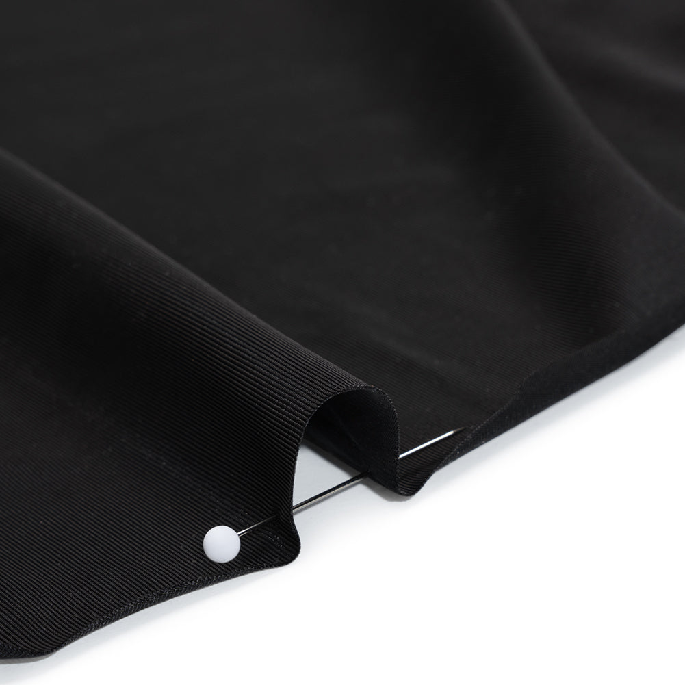 Stretch Polyester Jersey - Black - Famous Australian Designer Deadstock Stretch Polyester Jersey - Black - Famous Australian Designer Deadstock