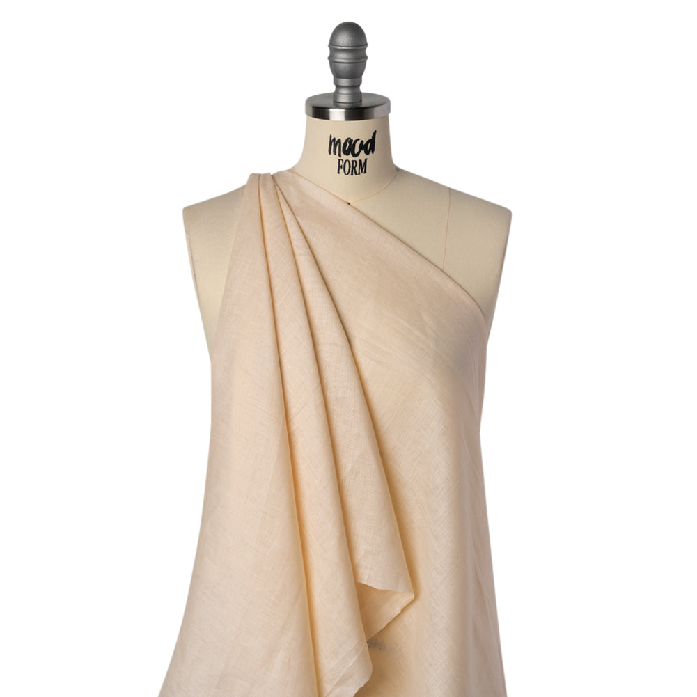 Lightweight Linen Woven - Pearled Ivory - Famous Australian Famous Australian Designer Deadstock Lightweight Linen Woven - Pearled Ivory - Famous Australian Famous Australian Designer Deadstock
