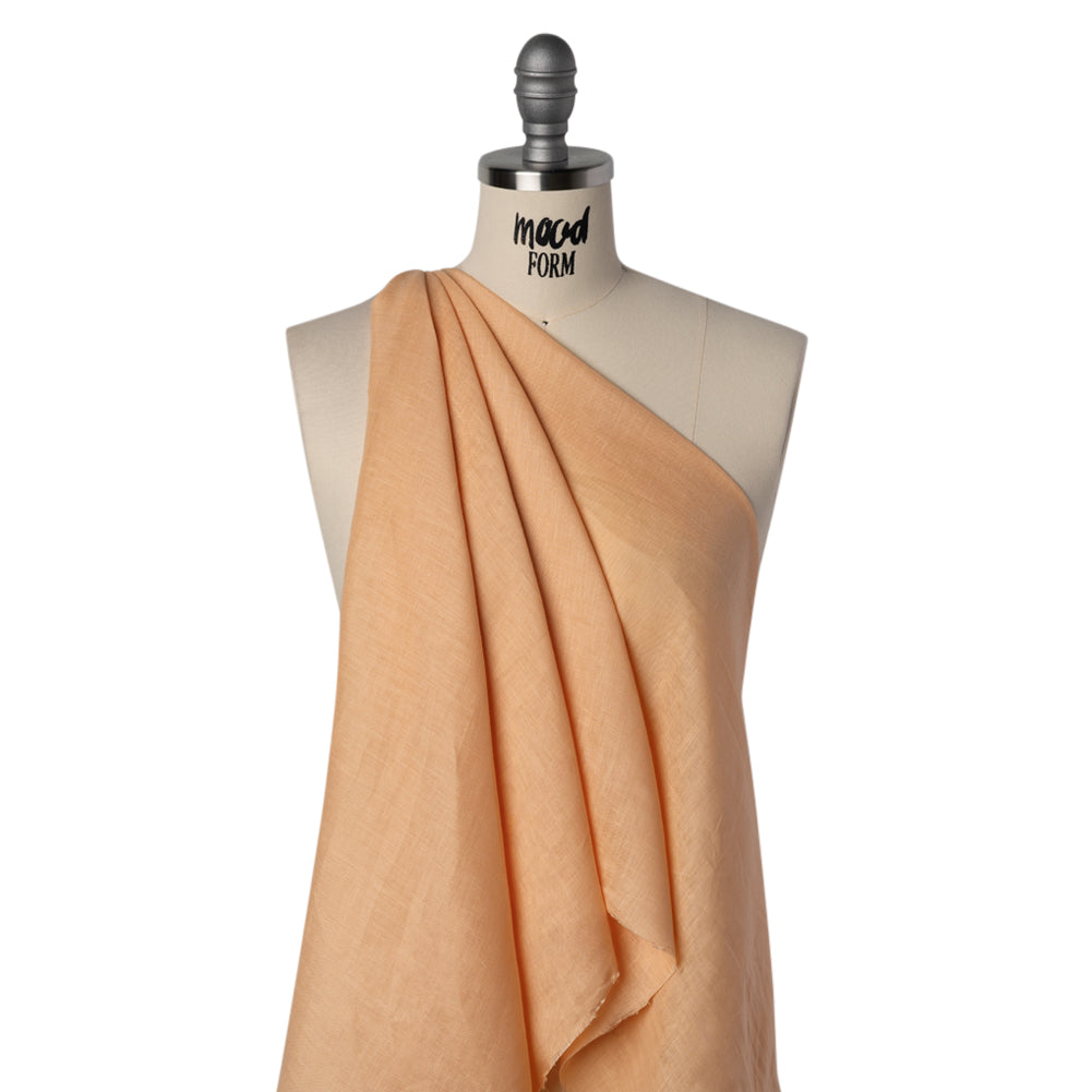 Lightweight Linen Woven - Peaches and Cream - Famous Australian Famous Australian Designer Deadstock Lightweight Linen Woven - Peaches and Cream - Famous Australian Famous Australian Designer Deadstock