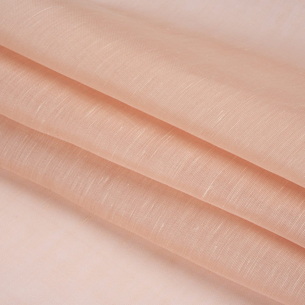 Soft Linen and Silk Organza - Blush Pink - Famous Australian Designer Deadstock Soft Linen and Silk Organza - Blush Pink - Famous Australian Designer Deadstock