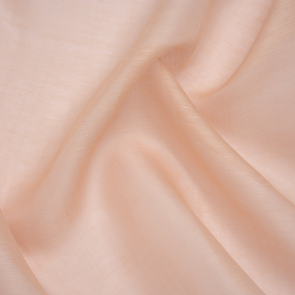 Soft Linen and Silk Organza - Blush Pink - Famous Australian Designer Deadstock Soft Linen and Silk Organza - Blush Pink - Famous Australian Designer Deadstock