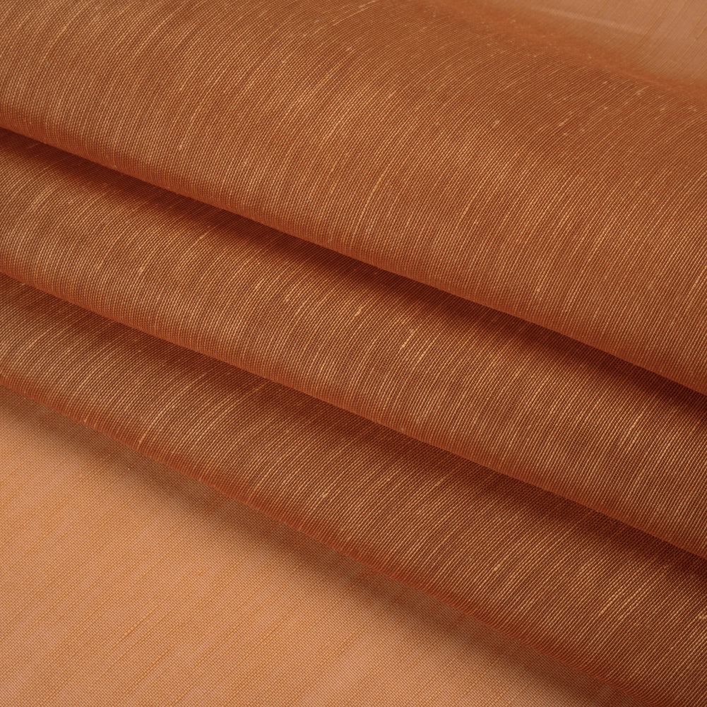 Linen and Silk Organza - Sienna - Famous Australian Designer Deadstock Linen and Silk Organza - Sienna - Famous Australian Designer Deadstock