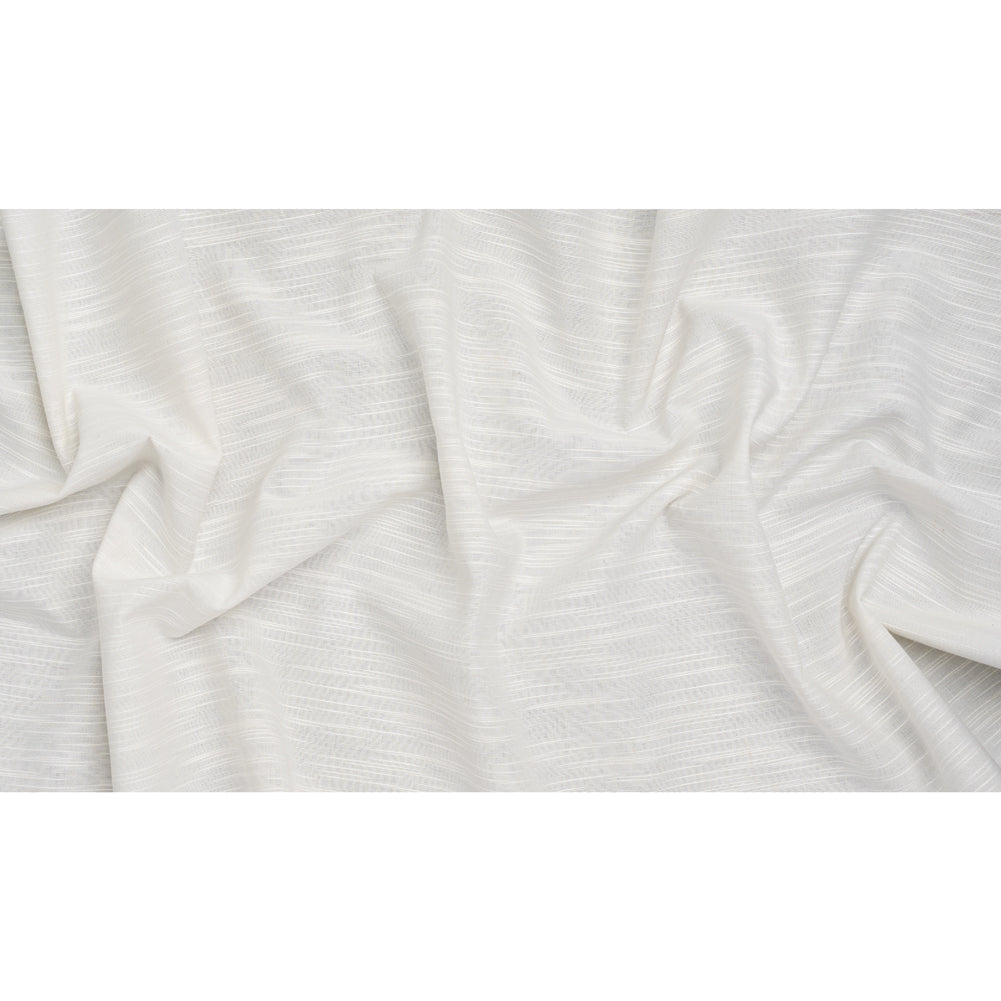 Cotton and Linen Heavy Slubbed Woven - Off White - Famous Australian Designer Deadstock Cotton and Linen Heavy Slubbed Woven - Off White - Famous Australian Designer Deadstock