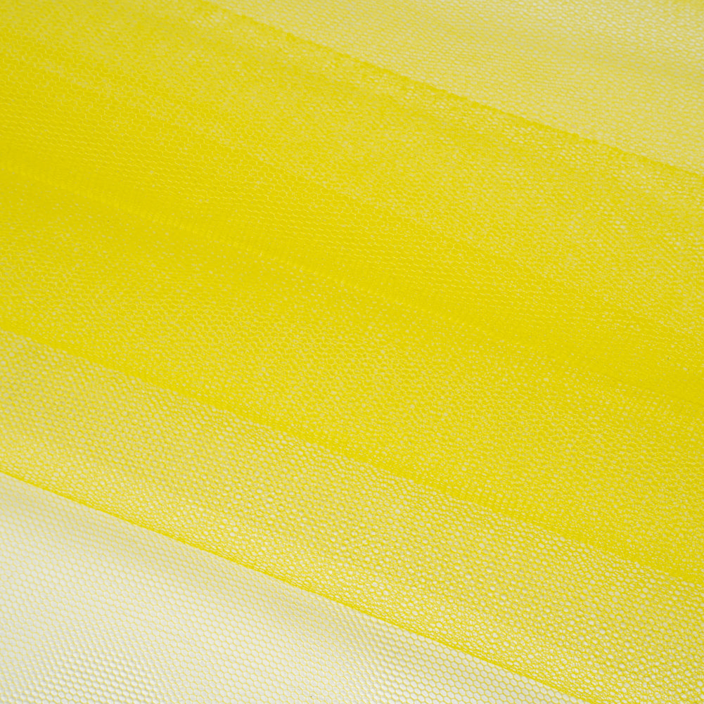 Stiff Polyester Tulle - Lemon Yellow - Famous Australian Designer Deadstock Stiff Polyester Tulle - Lemon Yellow - Famous Australian Designer Deadstock