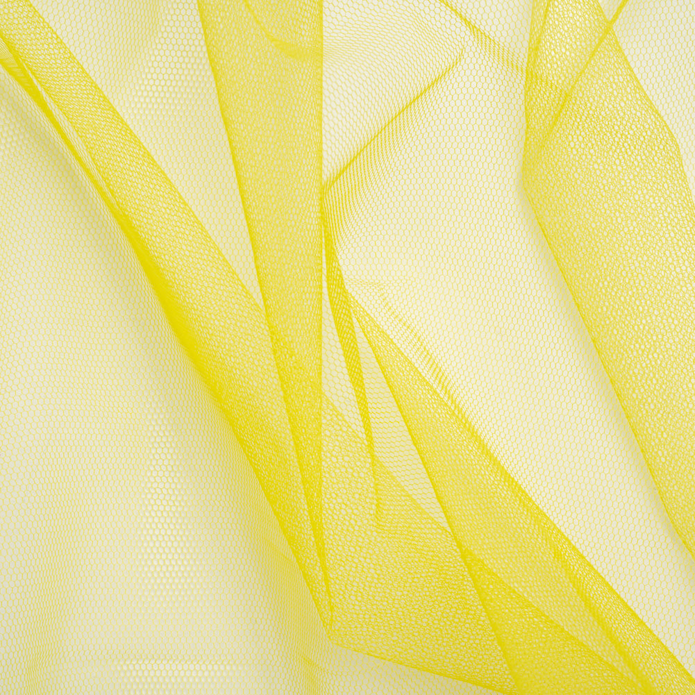 Stiff Polyester Tulle - Lemon Yellow - Famous Australian Designer Deadstock Stiff Polyester Tulle - Lemon Yellow - Famous Australian Designer Deadstock