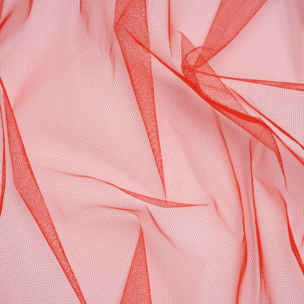 Stiff Polyester Tulle - Red - Famous Australian Designer Deadstock Stiff Polyester Tulle - Red - Famous Australian Designer Deadstock