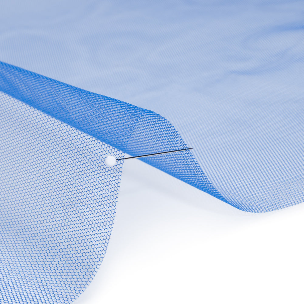 Stiff Polyester Tulle - Blue - Famous Australian Designer Deadstock Stiff Polyester Tulle - Blue - Famous Australian Designer Deadstock