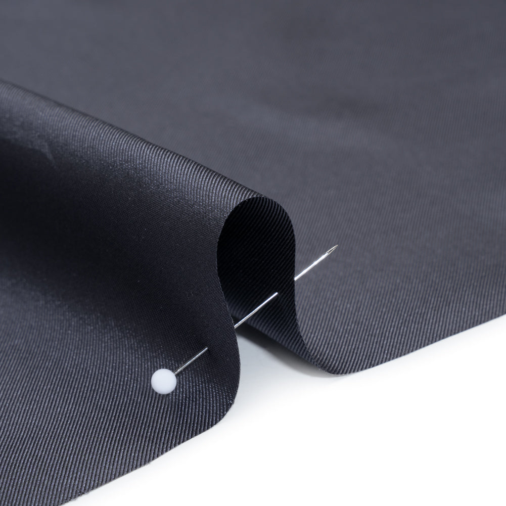 Silk Twill - Gray Navy - Famous Australian Designer Deadstock Silk Twill - Gray Navy - Famous Australian Designer Deadstock