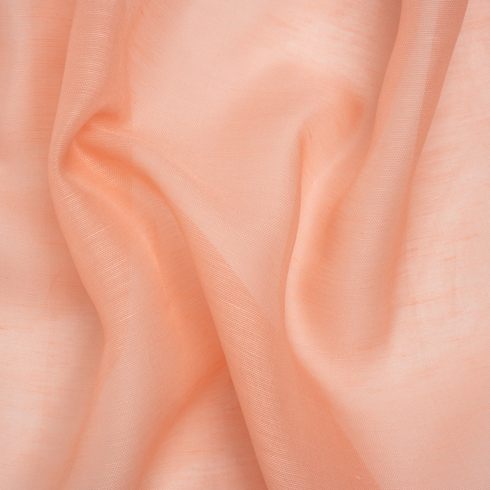 Linen and Silk Scrim - Orange Sherbet - Famous Australian Designer Deadstock Linen and Silk Scrim - Orange Sherbet - Famous Australian Designer Deadstock