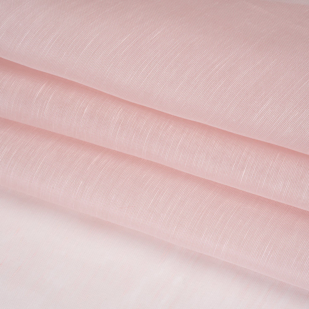 Linen and Silk Scrim - Blush Pink - Famous Australian Designer Deadstock Linen and Silk Scrim - Blush Pink - Famous Australian Designer Deadstock