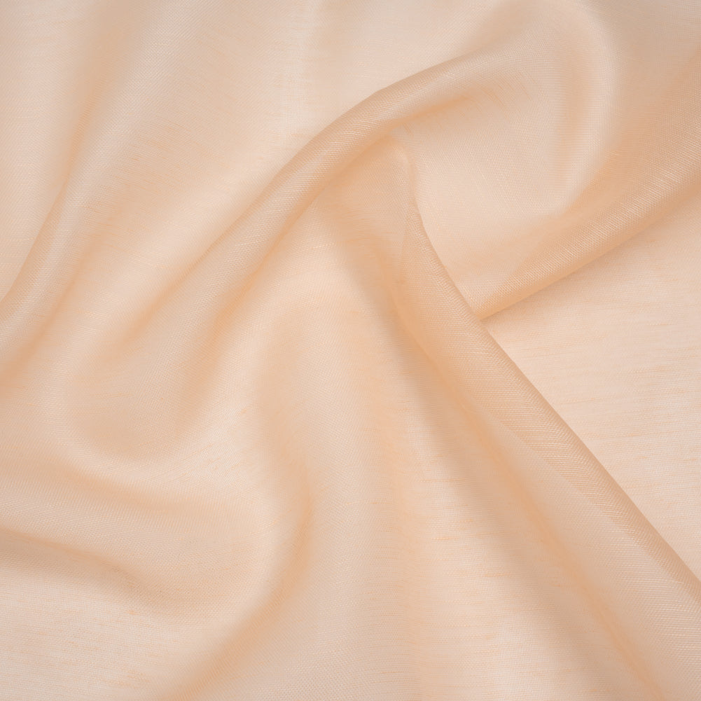 Linen and Silk Scrim - Light Peach - Famous Australian Designer Deadstock Linen and Silk Scrim - Light Peach - Famous Australian Designer Deadstock