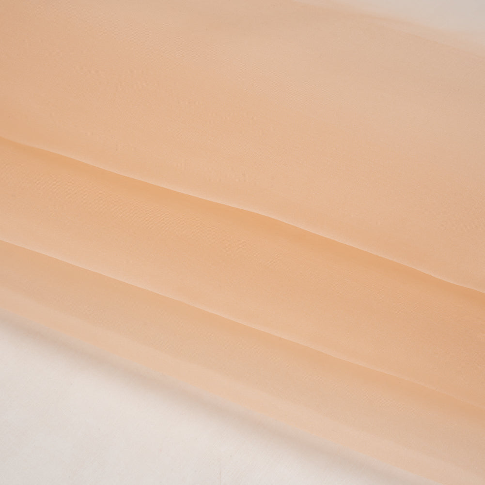 Silk Organza - Peach - Famous Australian Designer Deadstock Folded Silk Organza - Peach - Famous Australian Designer Deadstock Folded