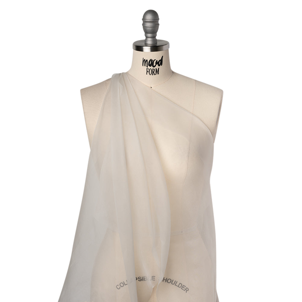 Silk Organza - White - Famous Australian Designer Deadstock Drape Silk Organza - White - Famous Australian Designer Deadstock Drape