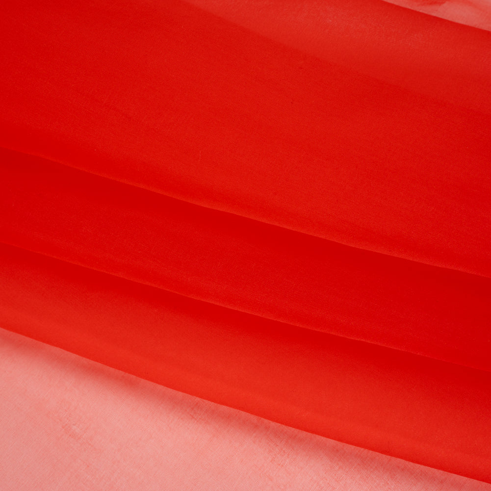 Silk Organza - Tomato Red - Famous Australian Designer Deadstock Folded Silk Organza - Tomato Red - Famous Australian Designer Deadstock Folded