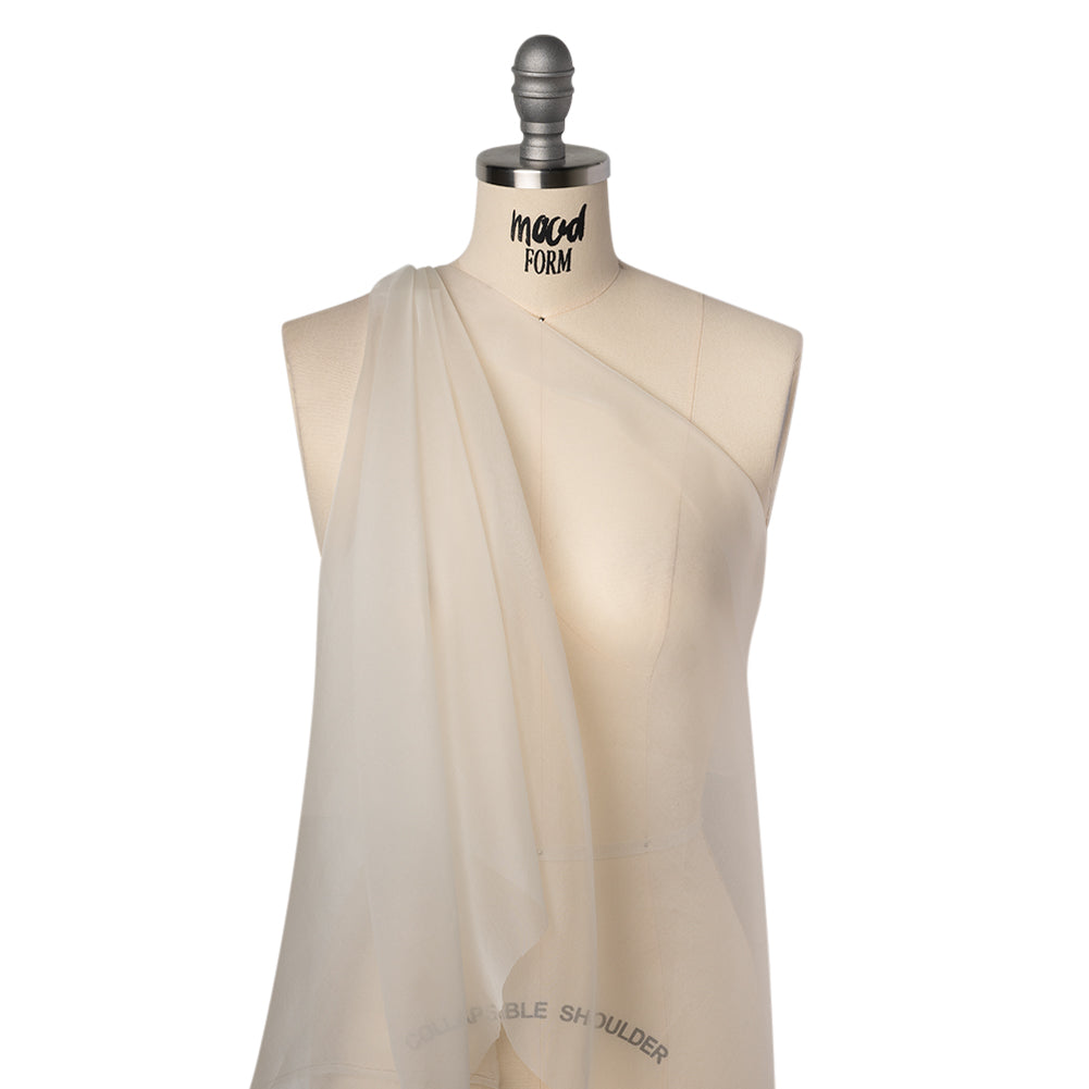 Silk Organza - Off White - Famous Australian Designer Deadstock Drape Silk Organza - Off White - Famous Australian Designer Deadstock Drape