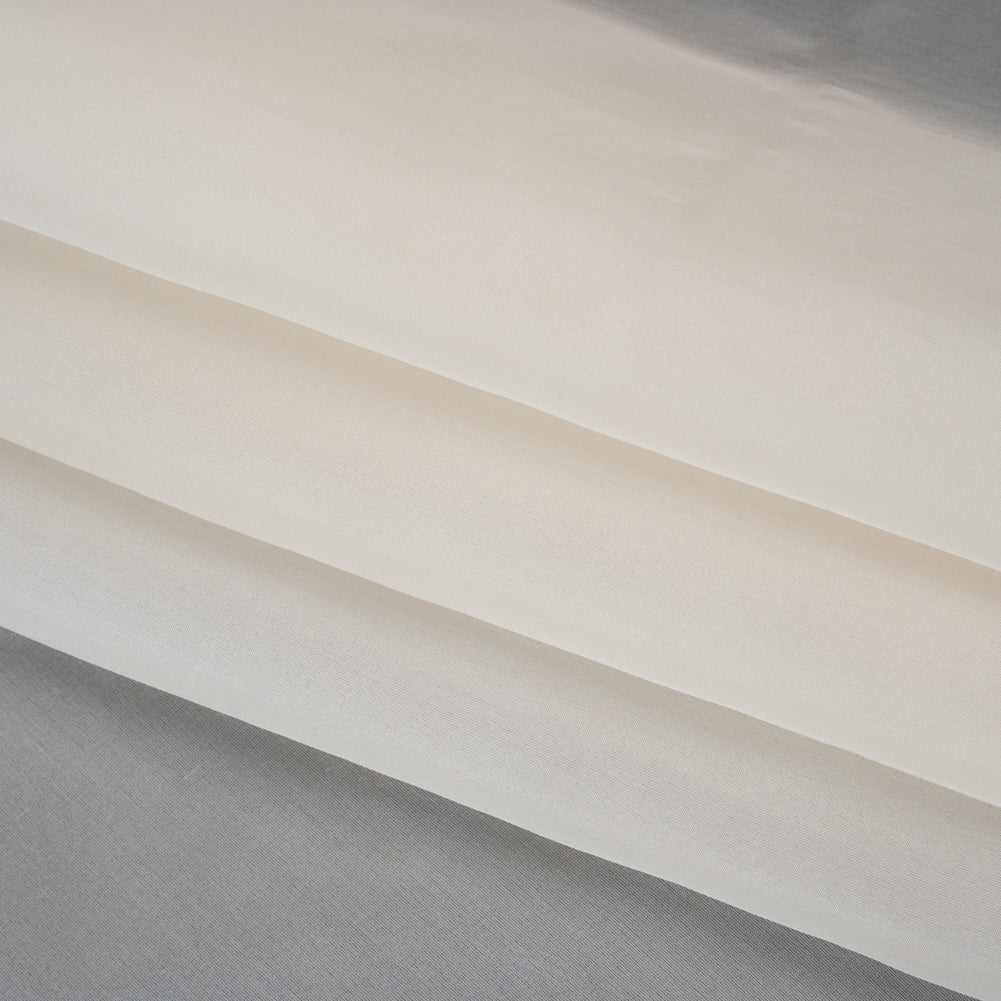 Heavy Silk Organza - Off White - Famous Australian Designer Deadstock Folded Heavy Silk Organza - Off White - Famous Australian Designer Deadstock Folded