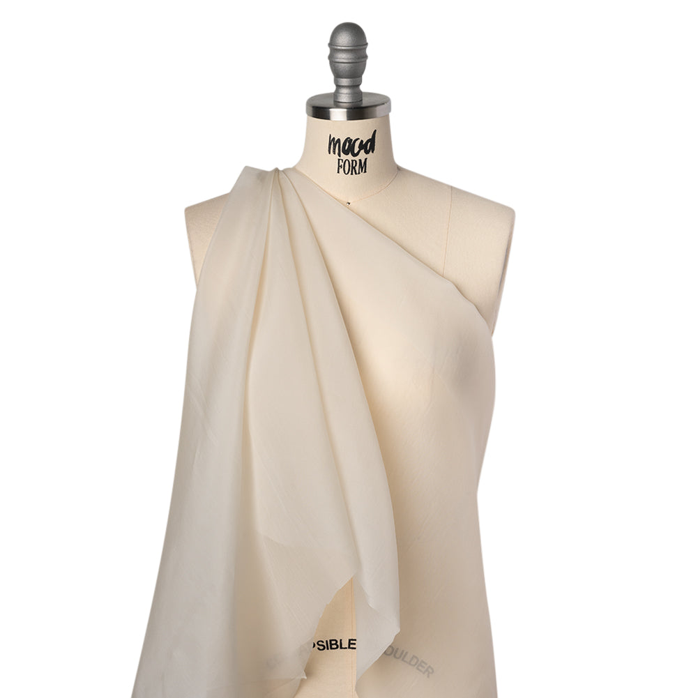Heavy Silk Organza - Off White - Famous Australian Designer Deadstock Drape Heavy Silk Organza - Off White - Famous Australian Designer Deadstock Drape