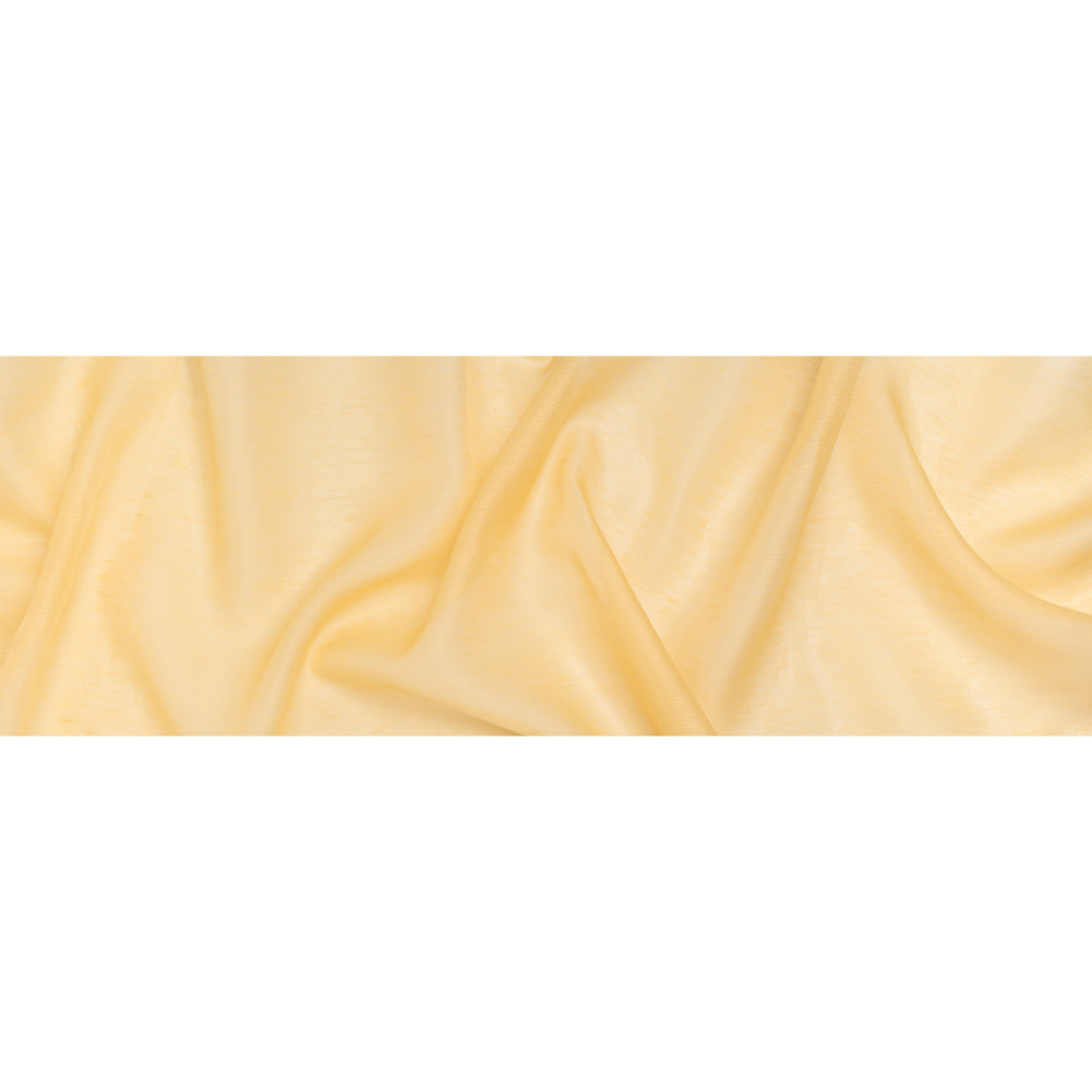 Linen and Silk Scrim - Popcorn Butter Yellow - Famous Australian Designer Deadstock Linen and Silk Scrim - Popcorn Butter Yellow - Famous Australian Designer Deadstock