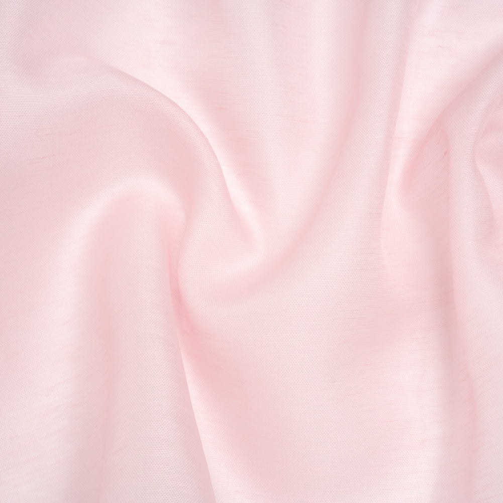 Linen and Silk Scrim - Pale Pink - Famous Australian Designer Deadstock Linen and Silk Scrim - Pale Pink - Famous Australian Designer Deadstock
