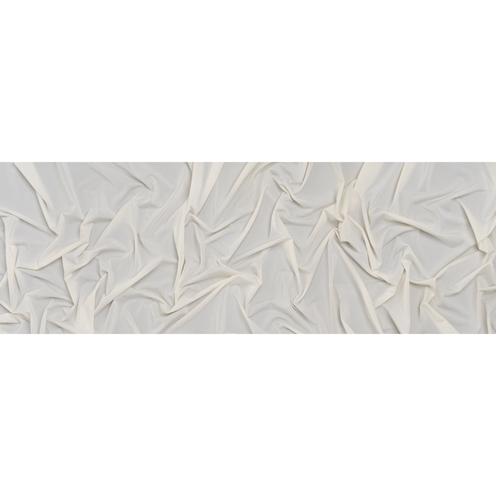 Stretch Polyester Jersey - White Asparagus - Famous Australian Designer Deadstock Stretch Polyester Jersey - White Asparagus - Famous Australian Designer Deadstock
