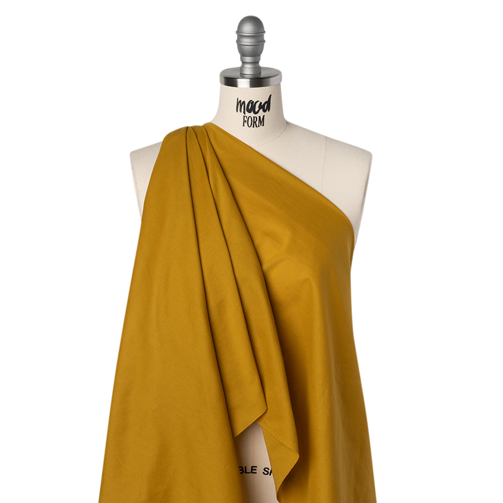 Cotton Voile Lining - Golden Mustard - Famous Australian Designer Deadstock Cotton Voile Lining - Golden Mustard - Famous Australian Designer Deadstock