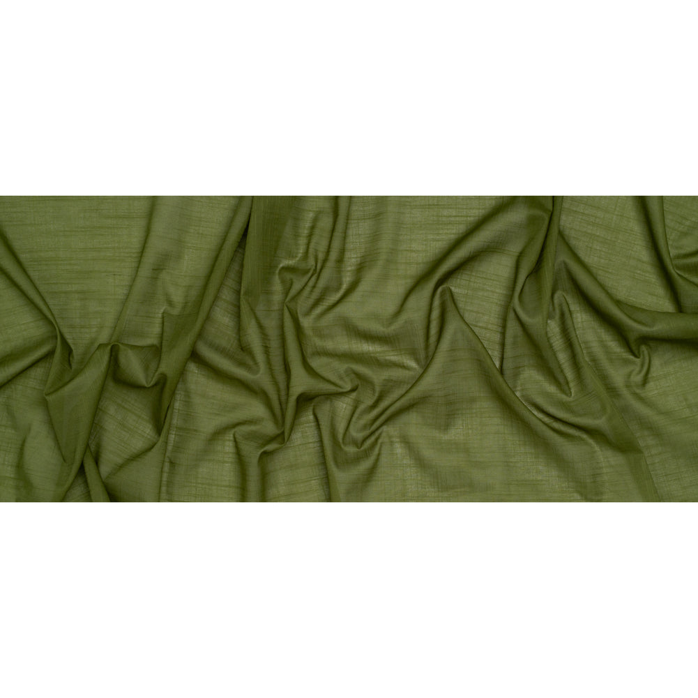 Textured Cotton Voile - Herb Green - Famous Australian Designer Deadstock Textured Cotton Voile - Herb Green - Famous Australian Designer Deadstock