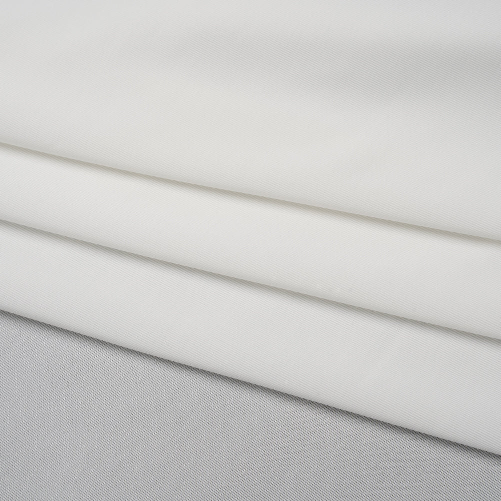 Stretch Polyester Jersey - Snow White - Famous Australian Designer Deadstock Stretch Polyester Jersey - Snow White - Famous Australian Designer Deadstock