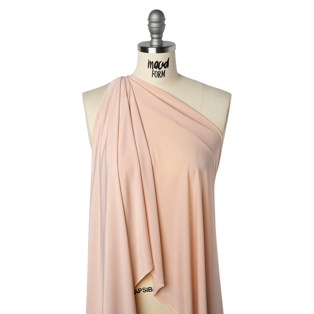 Stretch Polyester Jersey - Cloud Pink - Famous Australian Designer Deadstock Stretch Polyester Jersey - Cloud Pink - Famous Australian Designer Deadstock