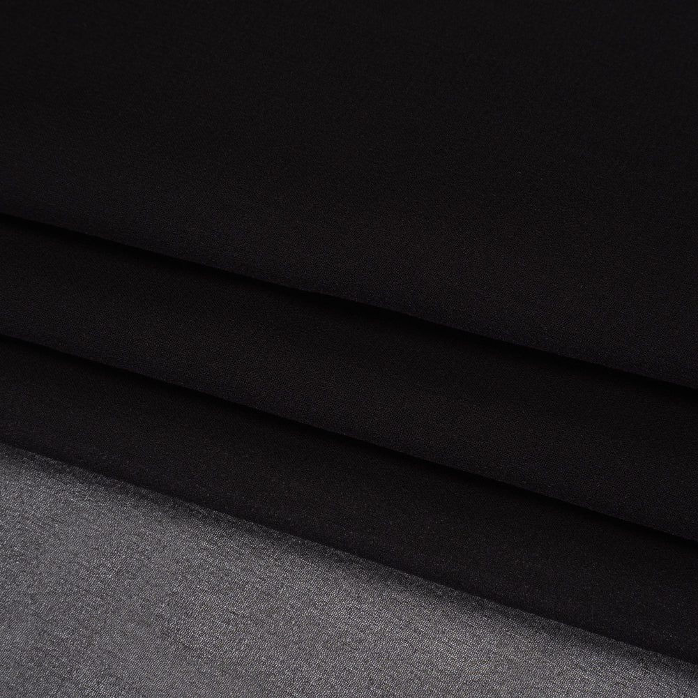 Silk Chiffon - Black - Famous Australian Designer Deadstock Silk Chiffon - Black - Famous Australian Designer Deadstock