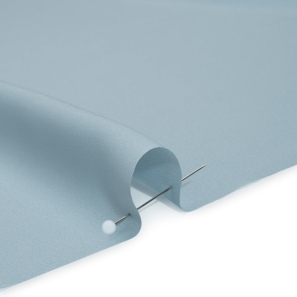Polyester Crepe de Chine - Sky Blue - Famous Australian Designer Deadstock Polyester Crepe de Chine - Sky Blue - Famous Australian Designer Deadstock
