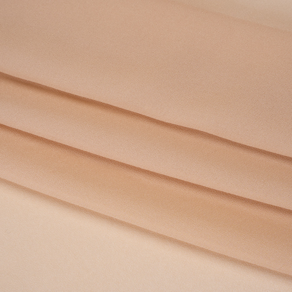 Viscose Georgette - Apricot Tan - Famous Australian Designer Deadstock Viscose Georgette - Apricot Tan - Famous Australian Designer Deadstock