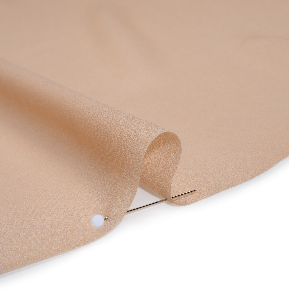 Viscose Georgette - Apricot Tan - Famous Australian Designer Deadstock Viscose Georgette - Apricot Tan - Famous Australian Designer Deadstock