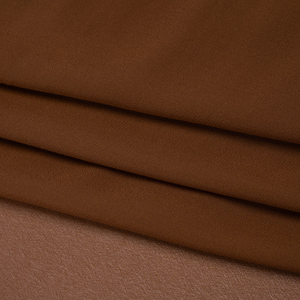 Viscose Georgette - Brown - Famous Australian Designer Deadstock Viscose Georgette - Brown - Famous Australian Designer Deadstock