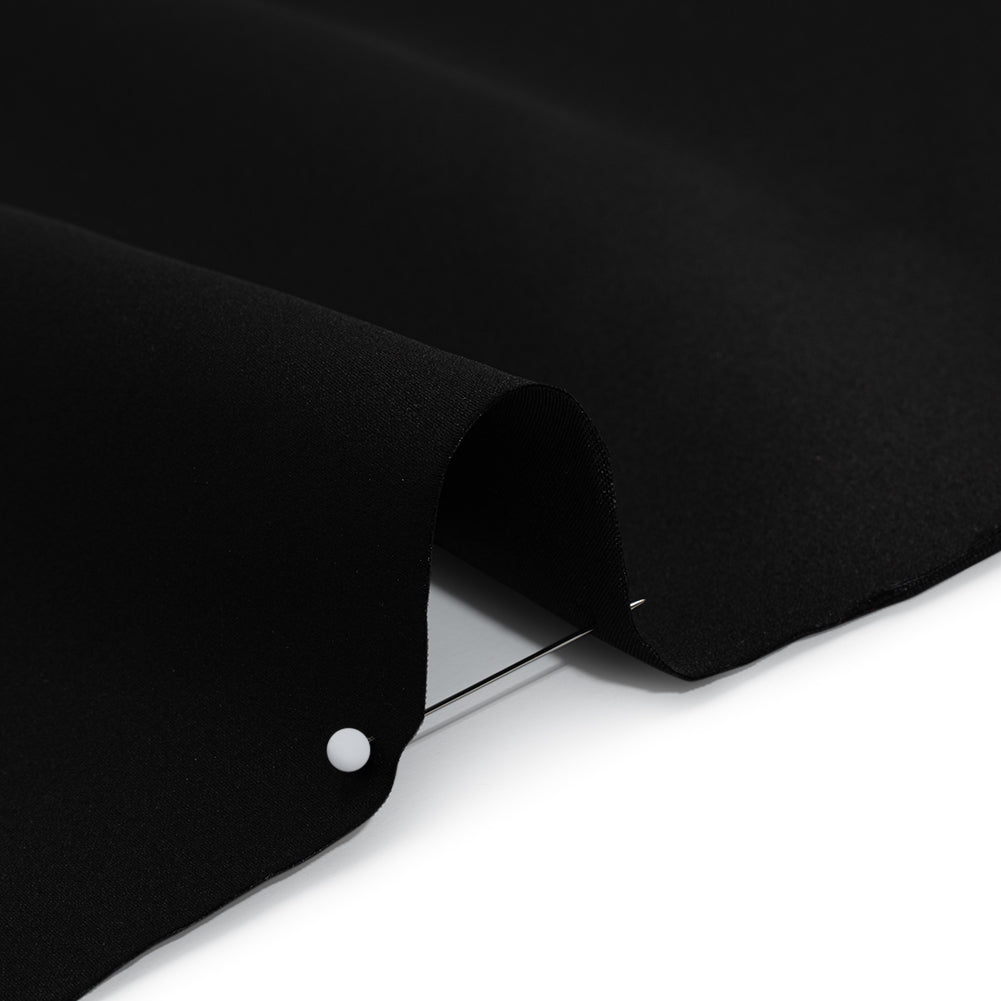 Polyester Satin - Black - Designer Deadstock Polyester Satin - Black - Designer Deadstock