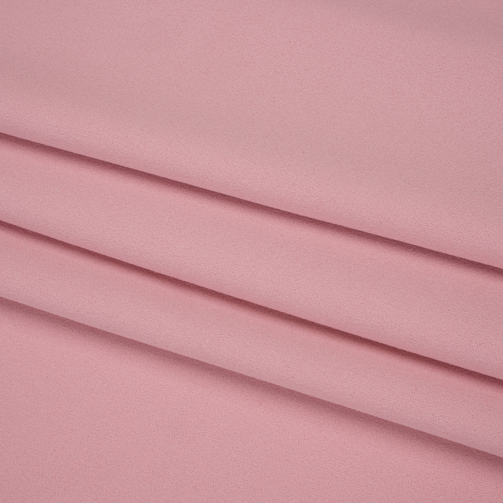 Stretch Polyester Crepe Double Knit - Rosy Pink - Designer Deadstock Stretch Polyester Crepe Double Knit - Rosy Pink - Designer Deadstock