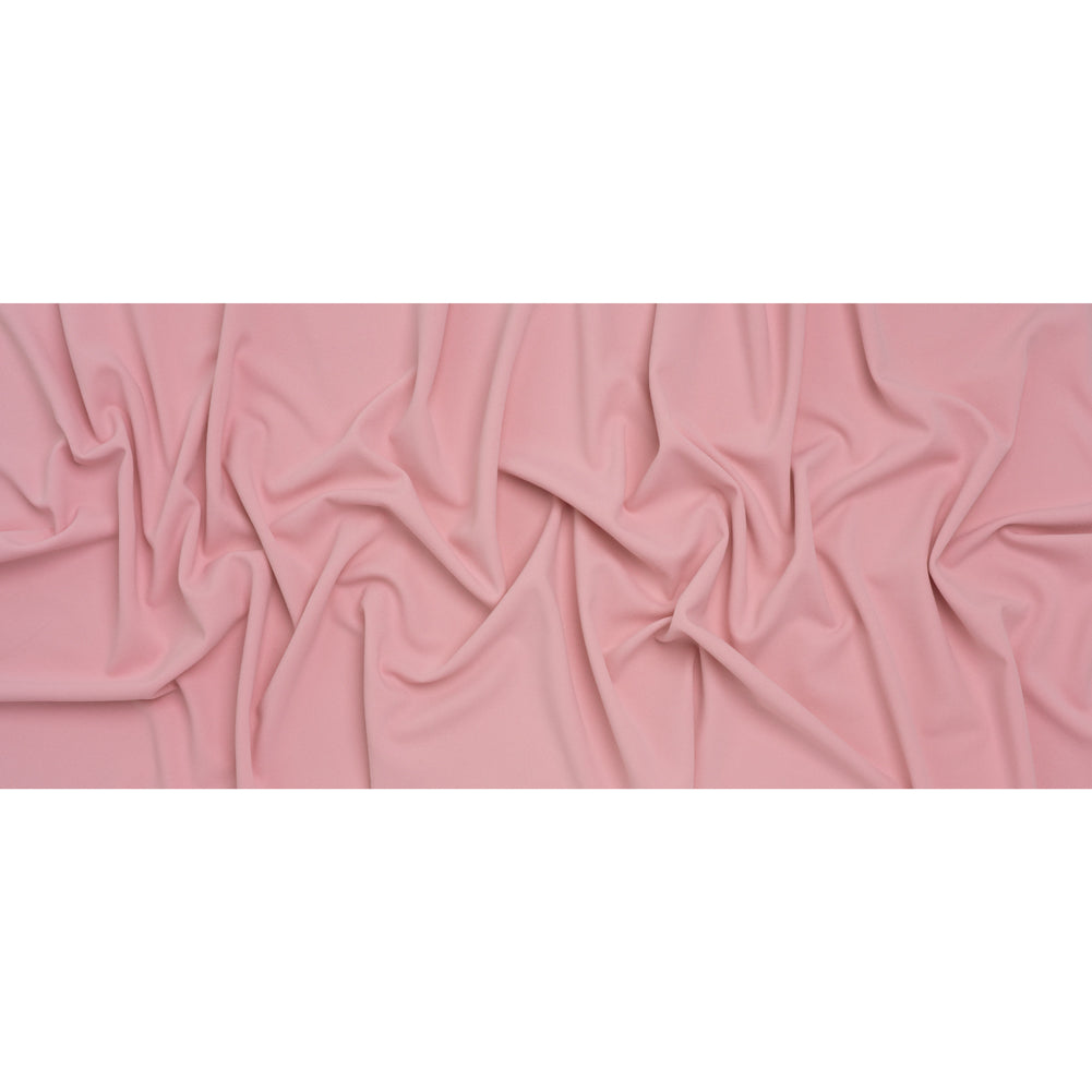 Stretch Polyester Crepe Double Knit - Rosy Pink - Designer Deadstock Stretch Polyester Crepe Double Knit - Rosy Pink - Designer Deadstock