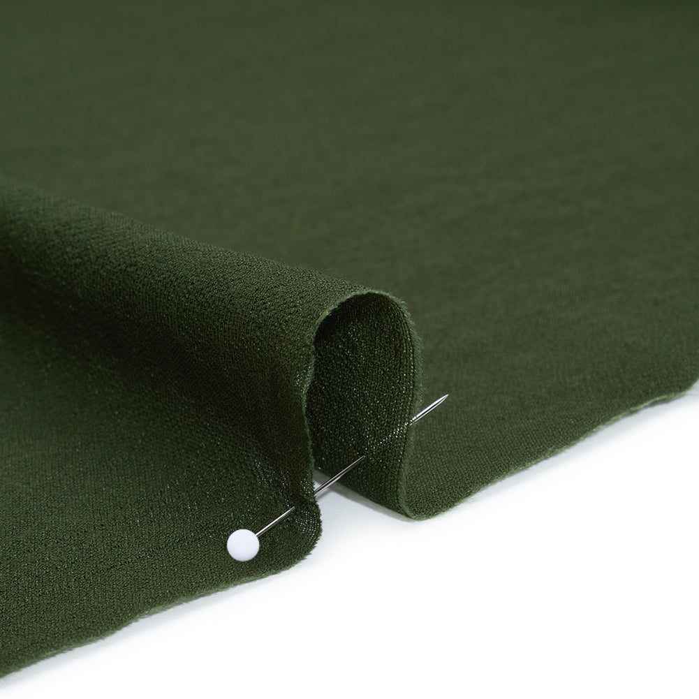 Textured Polyester and Rayon Gauzy Woven - Hunter Green - Designer Deadstock Textured Polyester and Rayon Gauzy Woven - Hunter Green - Designer Deadstock