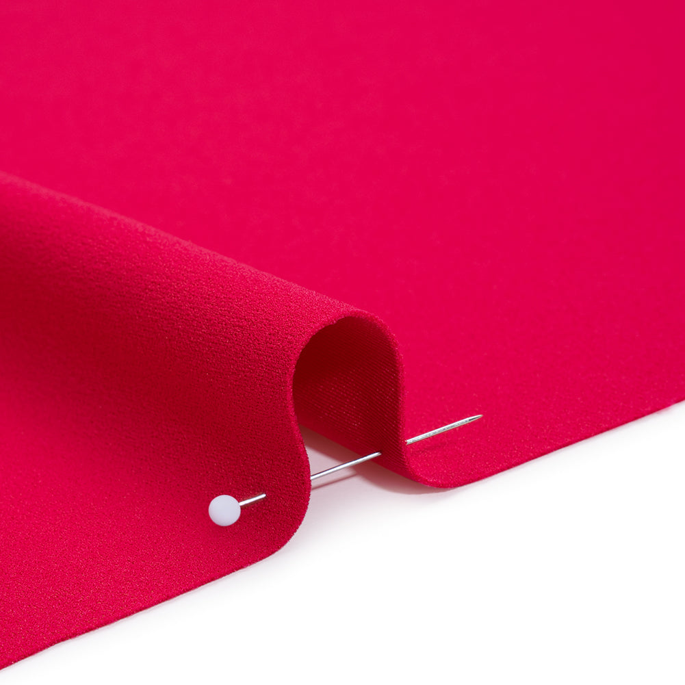 Stretch Polyester Crepe Double Knit - Hot Magenta - Designer Deadstock Stretch Polyester Crepe Double Knit - Hot Magenta - Designer Deadstock