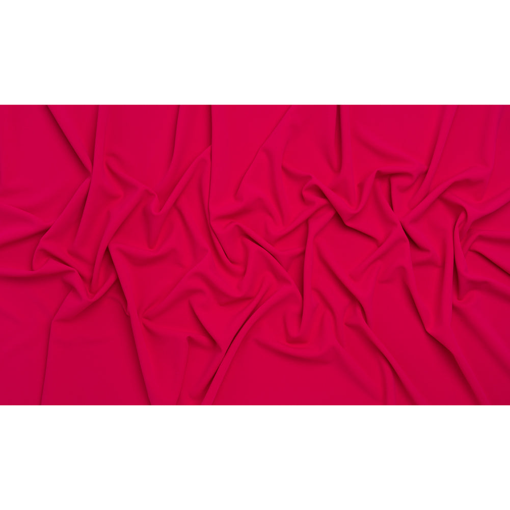Stretch Polyester Crepe Double Knit - Hot Magenta - Designer Deadstock Stretch Polyester Crepe Double Knit - Hot Magenta - Designer Deadstock