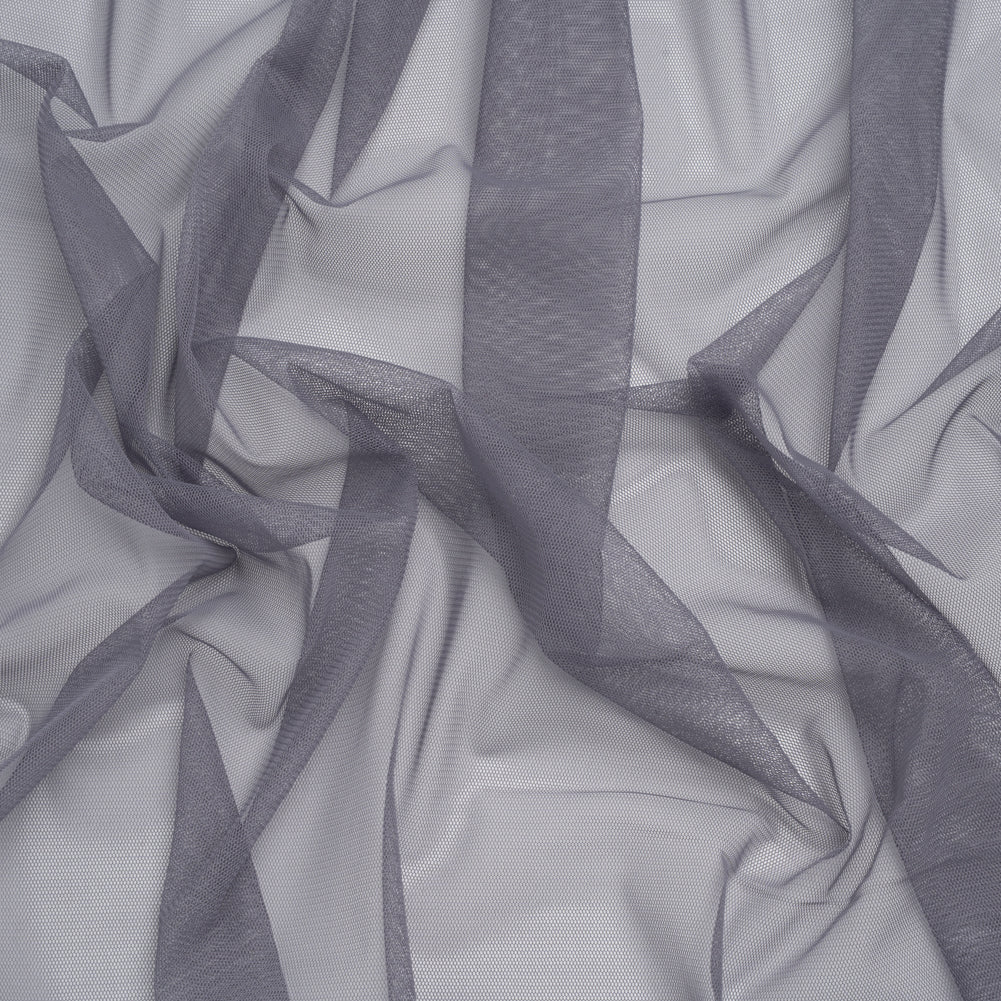 Heavy Polyester Tulle - Cool Gray - Designer Deadstock Heavy Polyester Tulle - Cool Gray - Designer Deadstock