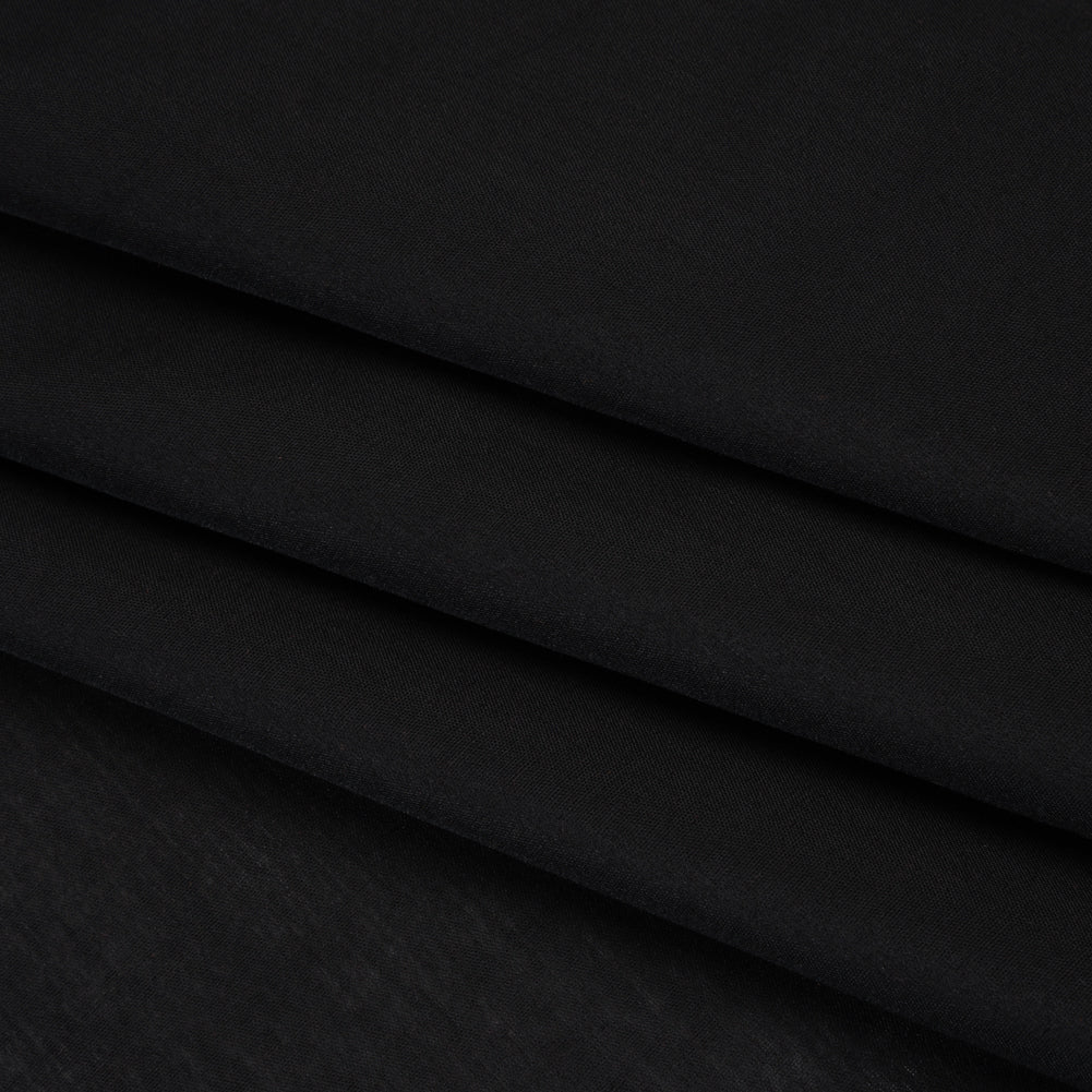 Lightweight Polyester Woven - Black - Designer Deadstock Lightweight Polyester Woven - Black - Designer Deadstock