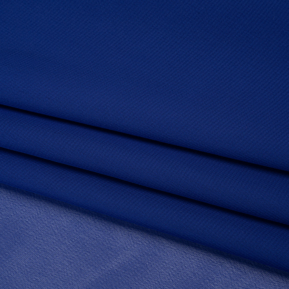 Polyester Chiffon - Galaxy Blue - Designer Deadstock Polyester Chiffon - Galaxy Blue - Designer Deadstock